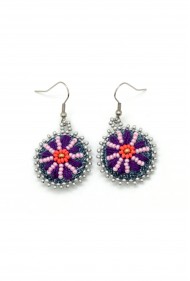 Denim Daisy Earrings
